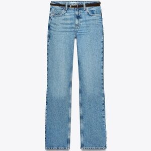 Zara Light Blue Straight Leg Jeans